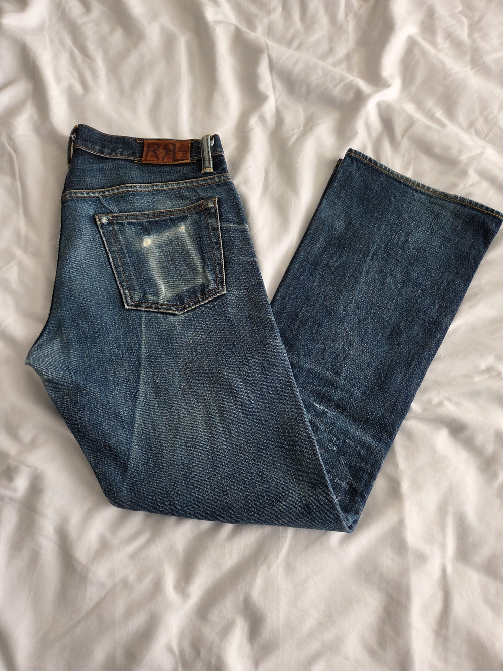 Ralph Lauren Double RL Distressed Indigo Jeans
